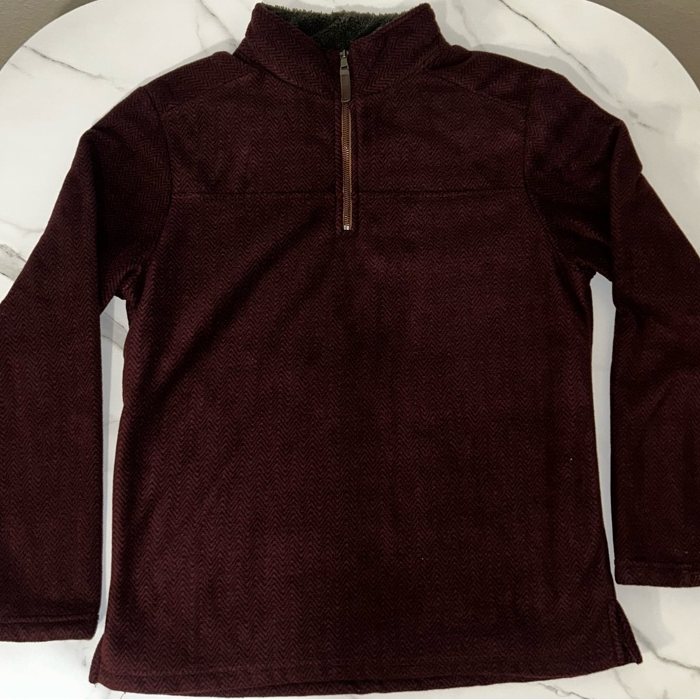 Men's Burgundy Quarter Zip